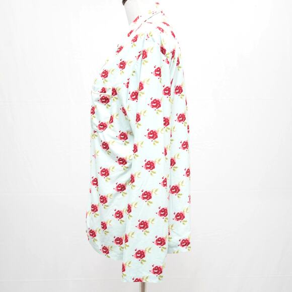 Sweet Honey Floral Print Button Up Pajama Top Size Medium - Picture 2 of 11